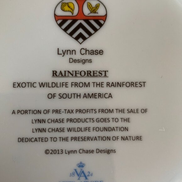 VINTAGE LYNN CHASE DESIGNS RAINFOREST TRINKET BOX MADE IN PORTUGAL - Picture 8 of 11